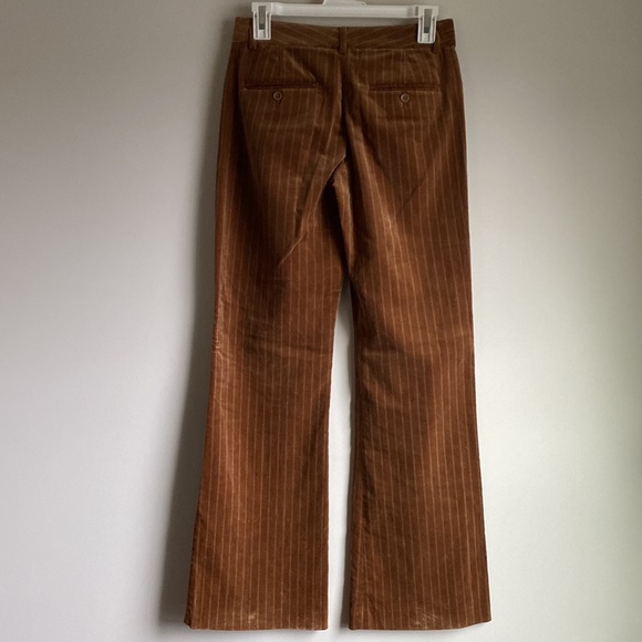 Velvet Pinstripe Wide Leg Pants - Picture 5 of 10